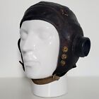 WW2 RAF FLYING HELMET TYPE C WWII LEATHER PILOT HAT FIGHTER BOMBER AIRCREW KIT