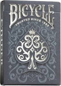 Tarjetas de juego premium Bicycle Cinder, lámina de humo plateada, 1 baraja - Imagen 1 de 1