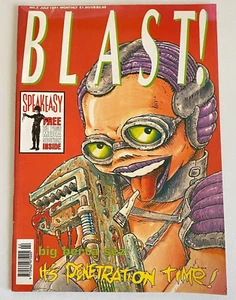 Vtg BLAST Magazine No. 2 July 1991 Big Berta British Comic John Brown Publishing - Picture 1 of 5