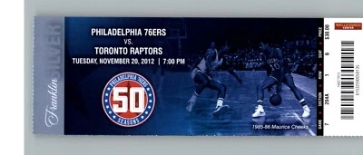 Полный билет Toronto Raptors vs Philadelphia 76ers 20.11.2012 — Морис Чикс - Изображение 1 из 2