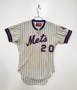 Maglia Rawlings 1982 New York Mets Vintage Game Worn Usata Emessa MEARS LOA 25504 - Foto 1 di 6