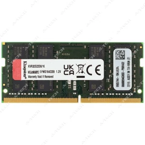 Kingston 16GB DDR4 3200MHz PC4-25600 2Rx8 SODIMM Laptop Memory RAM KVR32S22D8/16 - Picture 1 of 2