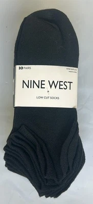 Paquete de 10 pares de calcetines tobilleros Nine West para mujer talla 5-10 pares negros (LNW2455-10) Foto 1 de 2