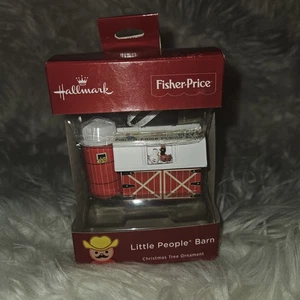 Hallmark Fisher-Price Little People Red Barn Weihnachtsschmuck 2018 - Bild 1 von 3