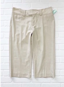 Pantaloni eleganti Maurices Cropped Capri panna taglia 11/12 - Foto 1 di 6