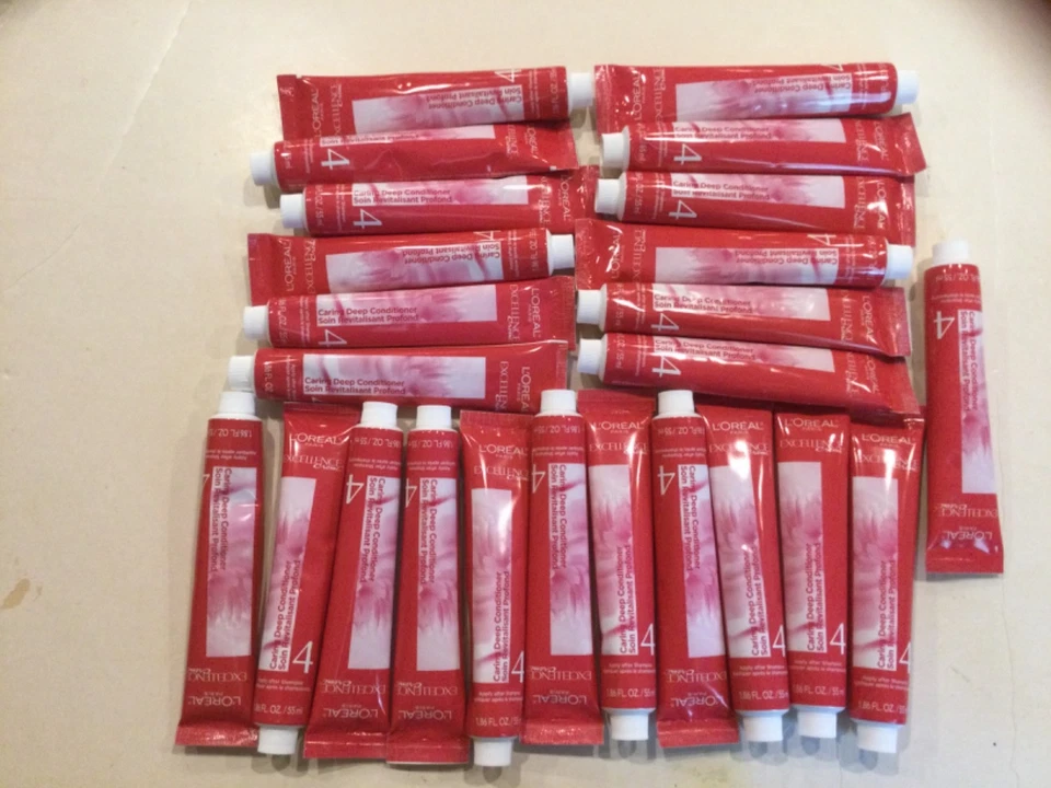 L'Oreal Excellence Creme 1.86 oz #4 Caring Deep Conditioner Lot of 24 Tubes - Image 1 of 1