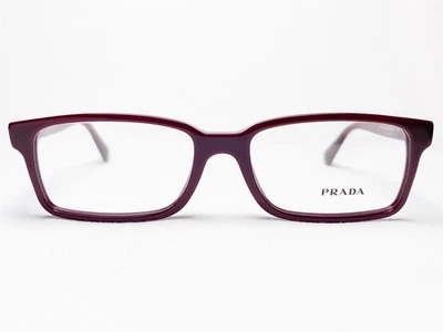 NOVA Armação de Óculos Masculina Prada VPR15Q ROO-1O1 Bordeaux Retângulo 54/17~145 - Imagem 1 de 4