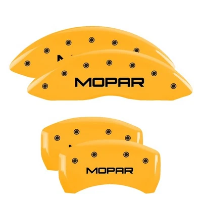 Cubiertas de pinza MGP para Mopar delantero y trasero grabado amarillo negro 2011-2023 Foto 1 de 4