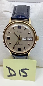 1976 Men’s Timex Marlin 35MM Mechanical Day Date Watch 268602776 Serviced New+++ - Picture 1 of 10
