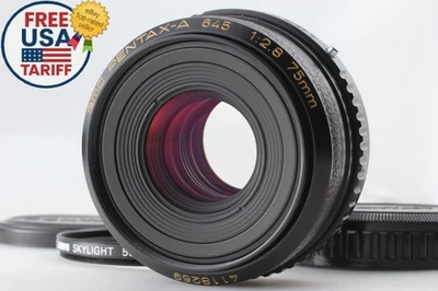 ¡Raro!【COMO NUEVO】URUSHI Gold SMC Pentax A 645 75mm f2.8 Lente Estándar 645J N NII JAPÓN Foto 1 de 4