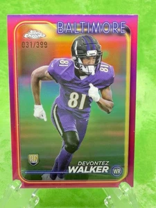 Devontez Walker RC /399 Magenta - 2024 Topps Chrome Football #287 Baltimore - Picture 1 of 12