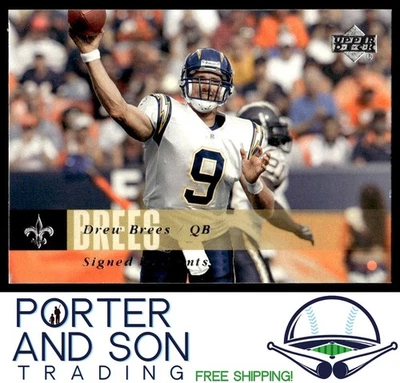 Drew Brees 2006 Upper Deck #120 New Orleans Saints HOF Football Card - Image 1 of 2