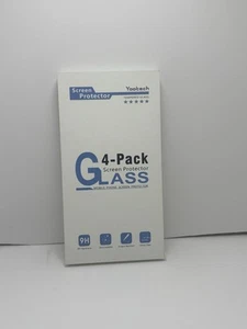 4Pack tempered glass screen protector compatible with iphone 12pro/12 clear - Zdjęcie 1 z 2