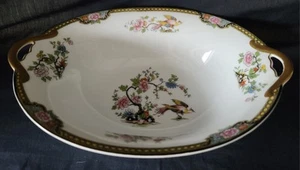 Antique Noritake Porcelain Serving Bowl in "Pheasant" Pattern Circa 1920's I - Picture 1 of 5