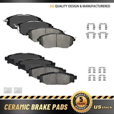 Front & Rear Ceramic Disc Brake Pads For Subaru WRX 2015 2016 2017 2018 - 2021 - Image 1 of 4
