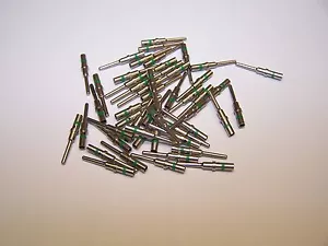 100 terminals Deutsch MALE Solid DT CONNECTORS 0460-215-16141 14ga Cat Harley - Foto 1 di 5