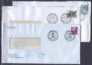 Denmark N31 FDC 1972-74 addressed King Emblem 3 pcs - Picture 1 of 1