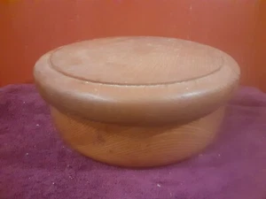 Holz Schüssel mit Deckel Natur Servierschüssel Küche oder Schmuck Aufbewahrung Schüssel 11" × 4" - Bild 1 von 6