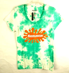 Nickelodeon blau Batik T-Shirt Größe Medium Top Neu mit Etikett - Bild 1 von 6