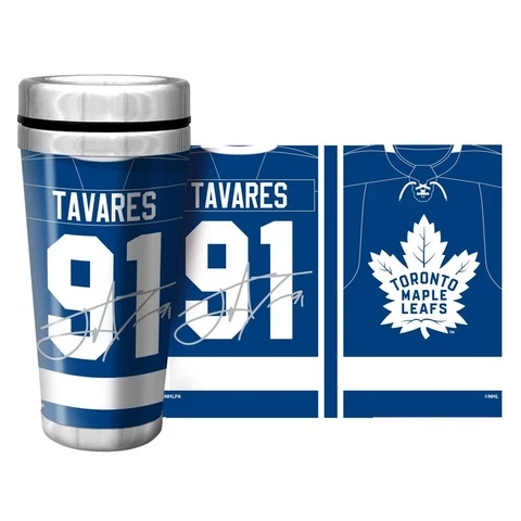 NHLPA Toronto Maple Leafs 16oz. Travel Mug Full Wrap - Tavares Cover