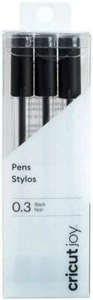 Cricut Joy Extra Fine Point Pen Set 3/Pkg Black 0.3 NEW 2007088 - Picture 1 of 3