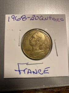 Münze Frankreich 20 Centimes Republique Francaise 1968 - Bild 1 von 4