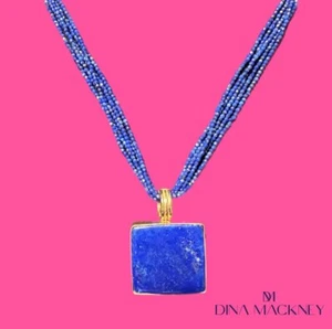 Collar Dina Mackney Oro 18K Joyería Lapislázuli GV - Imagen 1 de 14