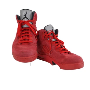 Air Jordan Sz 13 Red Lace Up High Top Fabric Upper Inner Tennis Basketball Shoes - Picture 1 of 7