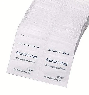 10 20 50 x Alcohol Medi Swabs Piercing Tattoo Skin pads Screen Wipes Sterile 75% - Bild 1 von 2