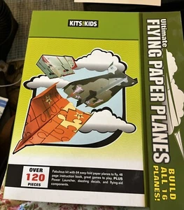 PAPER PLANE KITS-- ULTIMATE FLYING PAPER PLANES -- 60 Easy Fold Airplanes - Picture 1 of 1