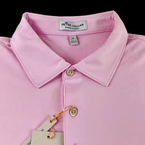 Peter Millar Crown Summer Comfort Performance Stretch Solid Polo Shirt Medium - Picture 1 of 9