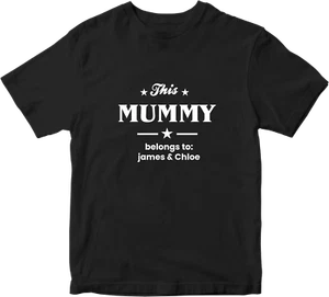 Personalised Mother Day T-shirt Children LOVE Funny Family Celebration Gifts - Picture 1 of 14