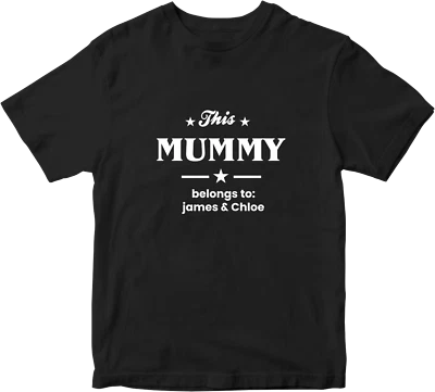 Personalised Mother Day T-shirt Children LOVE Funny Family Celebration Gifts - Image 1 of 4