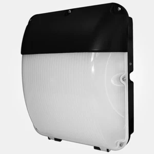 LED Wall Pack Photocell 30W IP65 Aluminium CCT Colour Light Anti Vandal LEDBRITE - Picture 1 of 6