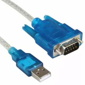 USB to Serial RS232 9 Pin DB9 COM Port Converter Adapter Cable for Windows 7 10 - Picture 1 of 5