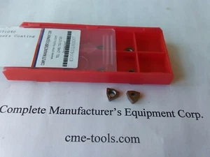 10 un. insertos de carburo WCMX04 para taladros de índice en U 7/8, 15/16 - nuevos - Imagen 1 de 3