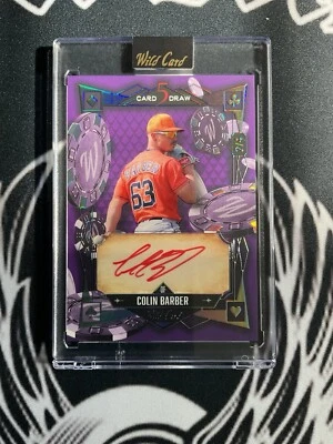 2024 Wild 5 Card Draw - Purple Foil  Autograph # 2/4 - COLIN BARBER - 5CDM-CBA  - Image 1 of 2