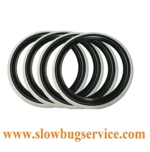4 BANDAS BLANCAS y NEGRO ATLAS POR NEUMATICOS 15" WHITE WALL TIRE INSERTS - Imagen 1 de 1