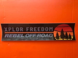 Rebel Off Road Vinyl Die Cut Sticker Large Decal XPLOR FREEDOM  - Picture 1 of 1