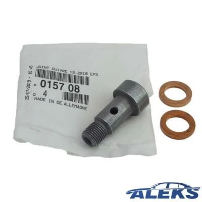 Original Peugeot Citroen PSA Hohlschraube Dichtring Turbolader 1.4 1.6 HDi C2 C4 - Bild 1 von 4