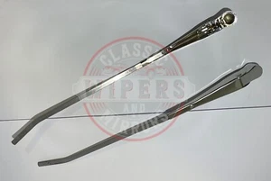 Chrysler VE VF VG Windscreen Wiper Arms Hand Polished Stainless Steel Made in UK - Picture 1 of 1