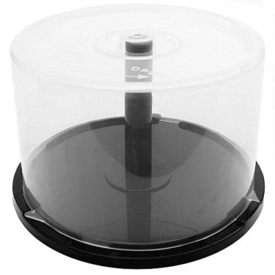 Empty CD DVD Blu-Ray Spindle Cake Box Storage Container Hold 50 Discs Wholesale