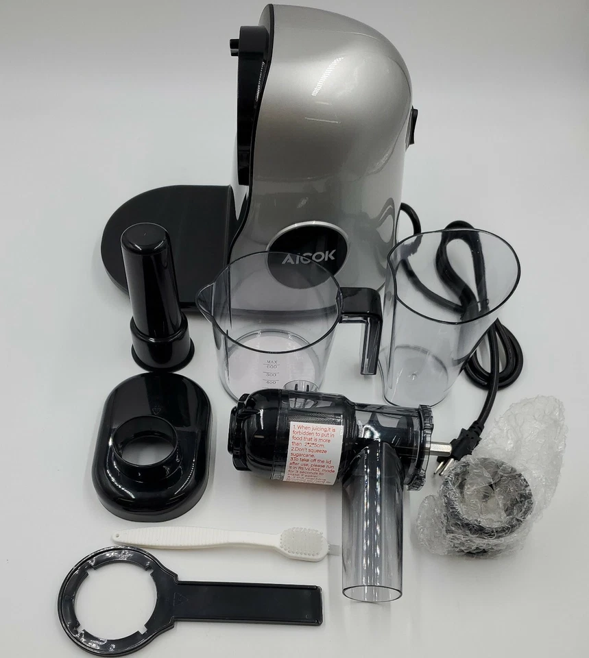 Juicer Machines Aicok Slow Masticating Juicer Extractor Easy to Clean AMR521 - Image 1 of 4