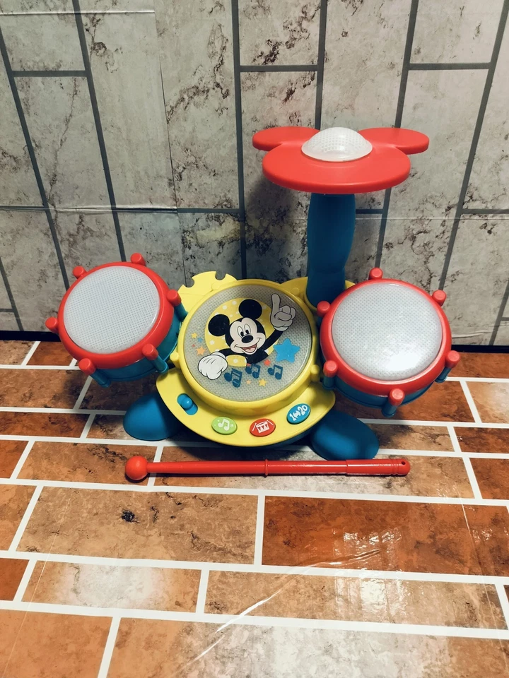 KCare Mickey Mouse Clubhouse Electronic Learning Drum Set Music Counting - Image 1 of 4
