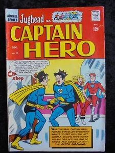 JUGHEAD AS CAPTAIN HERO #2 ARCHIE COMICS SILVER AGE COMIC BOOK - Picture 1 of 2
