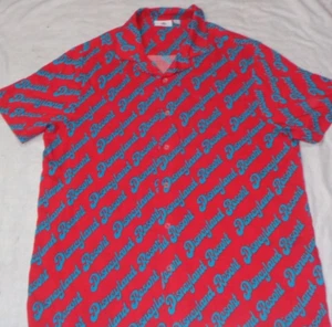 Disney Park Disneyland Resort Spell out Camp Button Down Shirt Size Large - Imagen 1 de 2
