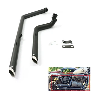 Shortshot Staggered Exhaust Pipes For Yamaha Star Bolt XV950 XVS950 2010-2024 - Picture 1 of 6