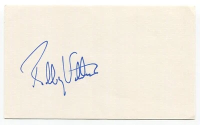 Bobby Valentine Signed 3x5 Index Card Autograph Baseball '69 Los Angeles Dodgers - Image 1 of 2