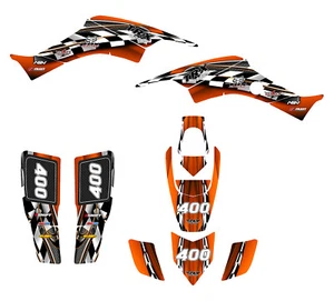 Graphics kit for Honda TRX 400 EX 1999 - 2007 Durable Racing Vinyl #2500 orange - Bild 1 von 2