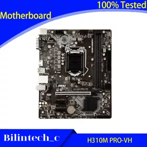 Placa madre PARA MSI H310M PRO-VH es compatible con i3 8100 i5 8400 32 GB interfaz doble - Imagen 1 de 5